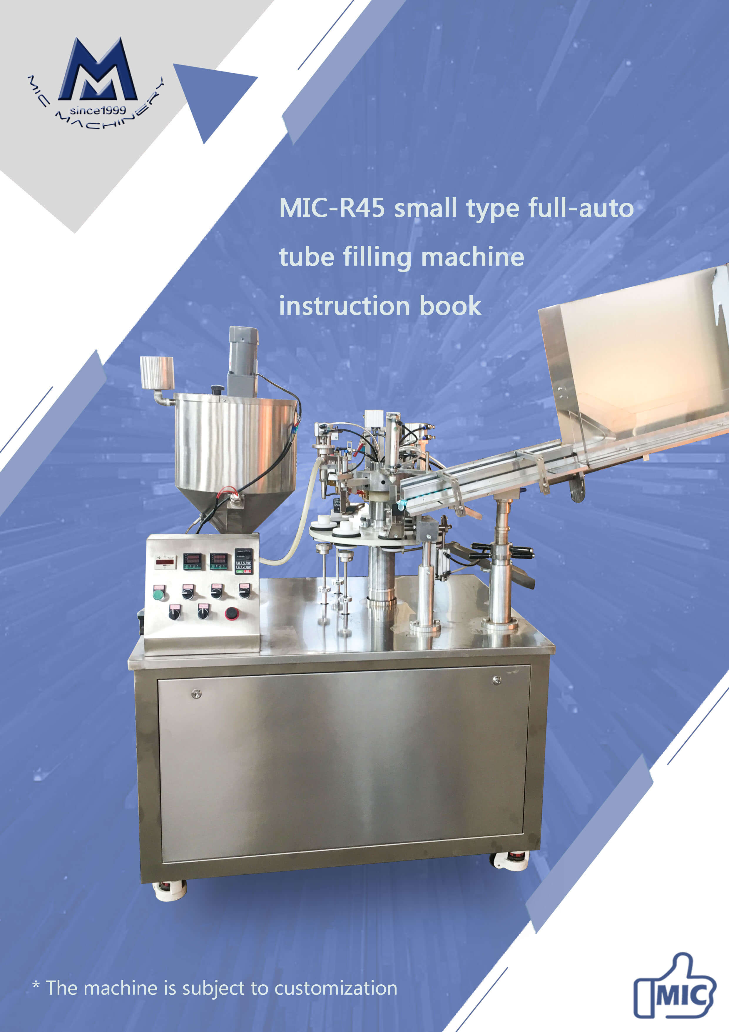 Manual of R45 plastic & laminated tube filling sealing machine