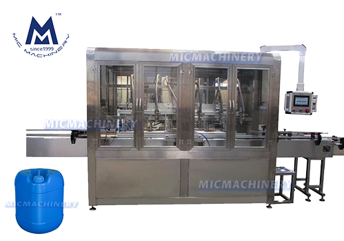 Chemical products filling machine