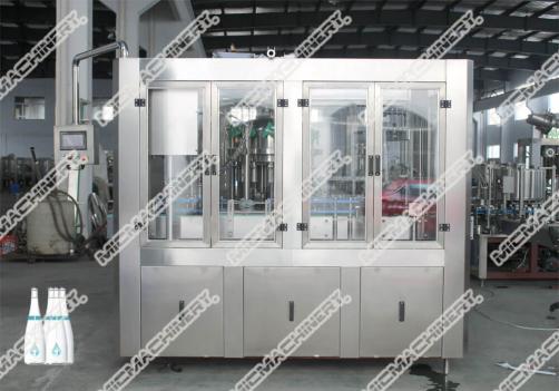 Juice filling capping machine for glass bottle