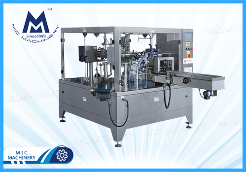 Pouch stand up bag pharmaceutical filling packing sealing machine