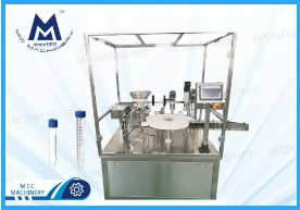Automatic 15 mL Conical Centrifuge Reagent Vaccine Tube Filling And Capping Machine