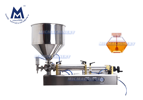 MIC-V01 Manual Honey Filling Machine ( Honey, Oil, Juice, 5-25 Bottles/min )