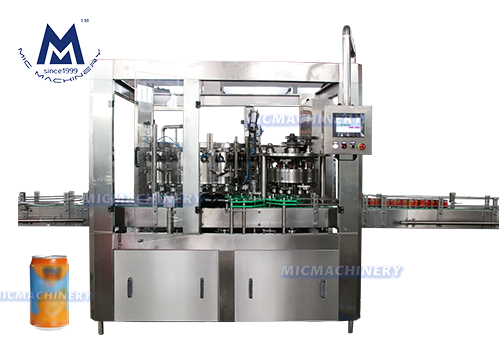 Hot juice filling seaming machine for can package