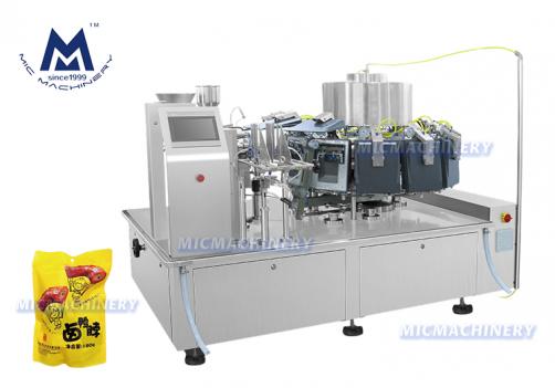 MIC Vacuum Nitrogen Pouch Filling Machine (40-55 bags/min)