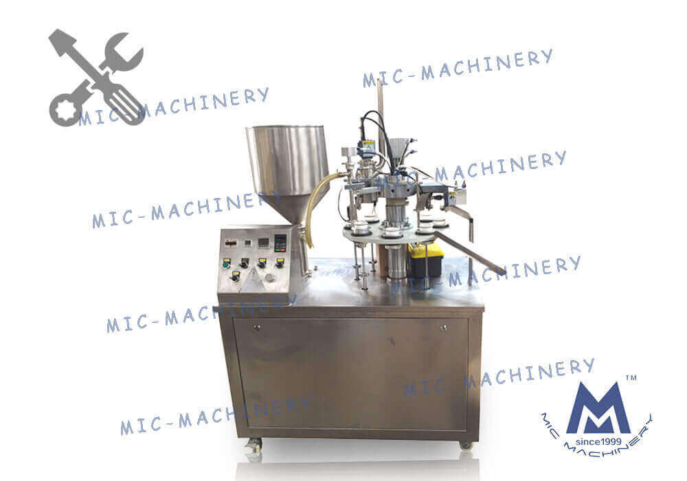 MIC-R30-I semi automatic plastic tube filling machine with heating gun for 3ml tube