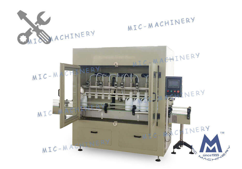 MIC-ZF12 anti-corrosive liquid filling machine adjustment