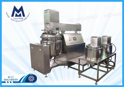 MIC-100L vacuum homogenizer emulsifier mixer tank for cosmetic cream, lotion shampoo, hand sanitizer