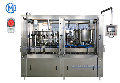 MIC 24-6 Soda Water Filling Machine(4000-8000CPH, especially suitable for middle-large size soft drinks plant)