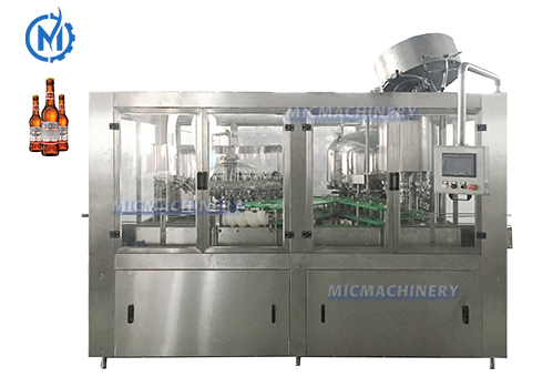 MIC 24-24-8 Automatic Beer Bottling Machine (2000-6000 BPH)