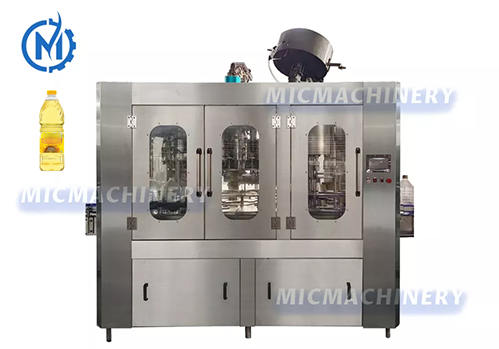 MIC 18-4 Cooking Oil Plastic Big Bottle Filling Machine ( 1800-2200BPH Based on 3L suitable for big and medium sized food and oil factory)