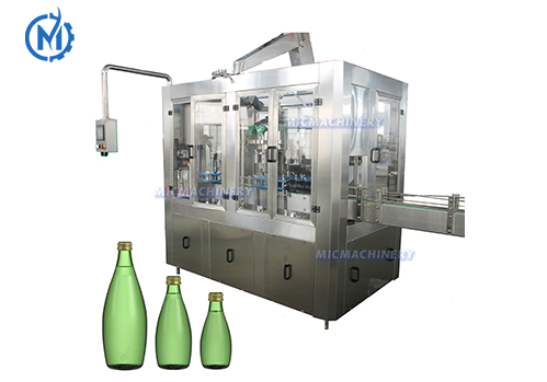 MIC 12-12-1 Carbonated Drink Glass Bottle Filling Machine (800-1500BPH, especially suitable for  drinks plant)