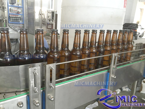 MIC 18-18-1 Carbonated Soft Drink Glass Bottle Filling Machine (800-1500BPH, especially suitable for  drinks plant)