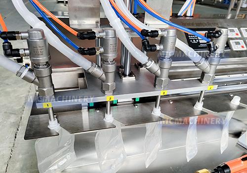 Semi Automatic Juice Spout Pouch Filling Machine