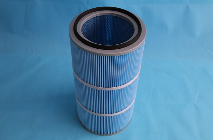 Flame retardant polyester fiber filter material