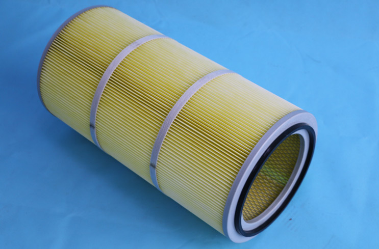 Polyester oil and water resistant filter material