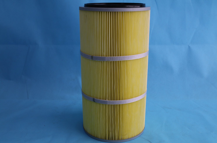 Polyester oil and water resistant filter material