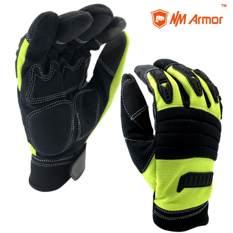 Anti-Vibration Padding Synthetic Leather Gloves-MC102