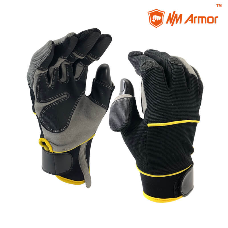 Anti-Vibration Padding Synthetic Leather Gloves-SP001