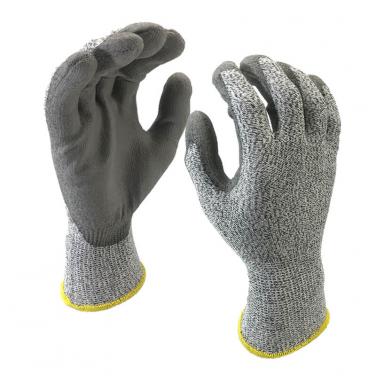 EN388:4X42C Grey Cut-Resistant Anti Abrasion Safety Work Glove-DY110-PU-H