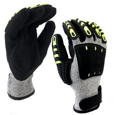 EN388:4544EP Anti Vibration Oil Resistant Work Glove Supply-DY1350AC-H