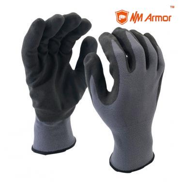 15 Gauge Tight Fit Nylon+Spandex Shell Coated New U-Touch Gloves-NY1350F-UT