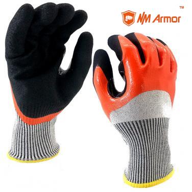 Waterproof Double Dipping Work Glove - DY1355DC-OR/BLK