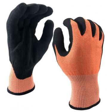 EN388:4X43C Water-Proof Seamless Knitted Coated High-Tech Foam Nitrile Foam Max Flex Gloves-DY1350FRB-OR