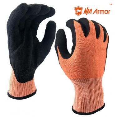EN388:4X43C Water-Proof Seamless Knitted Coated High-Tech Foam Nitrile Foam Max Flex Gloves-DY1350FRB-OR