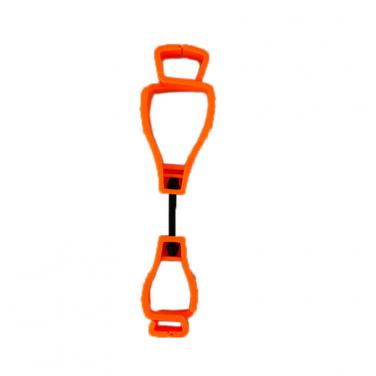 Orange plastic glove holder clip- GLCL-OR