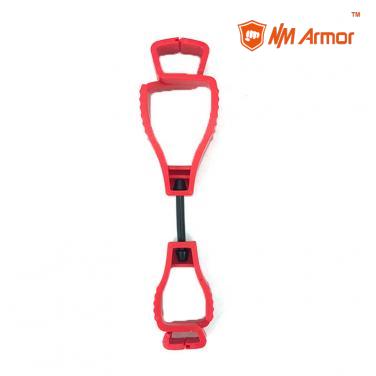 Red plastic glove holder clip-GLCL-RD