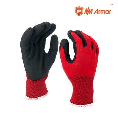 Red Work Gloves Pvc Dipped Gloves Pvc Foam Glove-PVC1350F