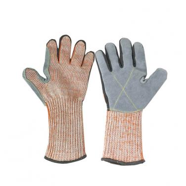 ANSI CUT 9 cut resistant work ansi cut gloves leather working gloves-DY007CS-LC