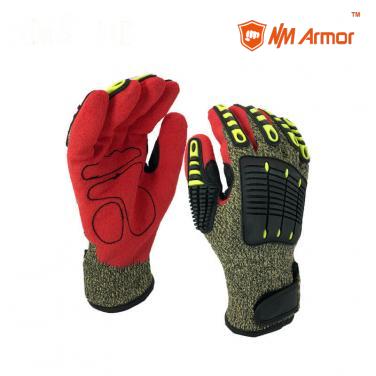 NMArmor ANSI CUT 7 ANSI work sandy nitrile anti cut TPR gloves-KV1350F-R-AC-A7