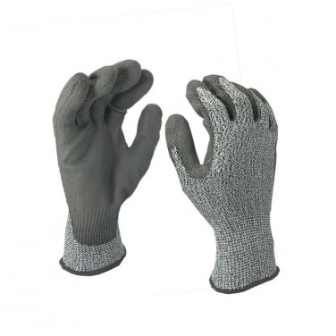 EN388:4X42B pu coated industrial rubber cut proof gloves-DY110DG-PU