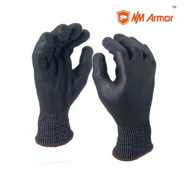 EN388:4X42C Black Foam Nitrile Coated Anti Slip and Cut Resistant Max Flex Gloves - DY1359FRB-BLK