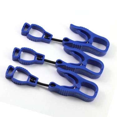 Plastic work gloves clip holder blue-GLCL002-BL