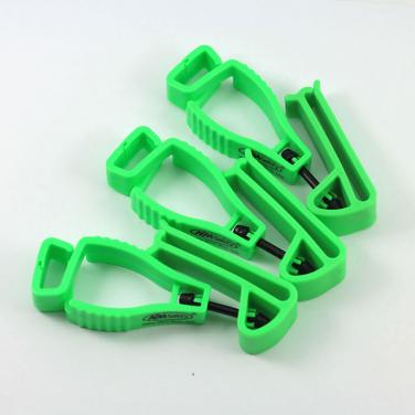 Green plastic work gloves clip holder-GLCL-004-GN