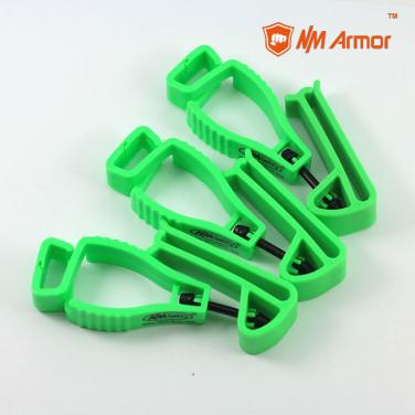 Green plastic work gloves clip holder-GLCL-004-GN