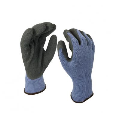EN388:2142X Latex Dipping Polycotton Construction Gloves -NM10902-BL/GR