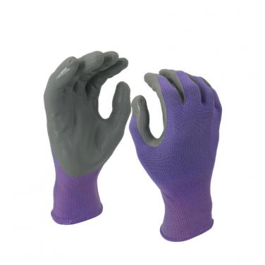 EN388:3121X Polyester nitrile industrial gloves black rubber gloves-NY1350P-PP/GR