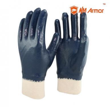 EN388:4111X Heavy duty working gloves chemical resistance nitrile gloves oilfield gloves -NBR1530