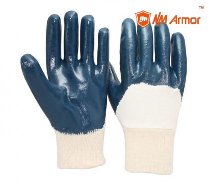 EN388:4111X heavy duty working gloves chemical resistance nitrile gloves oilfield gloves -NBR1230
