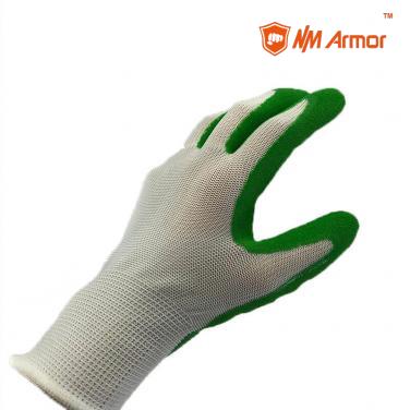 EN388:2131X Green Foam Latex Gloves Garden gloves-NM1350F-W/GN