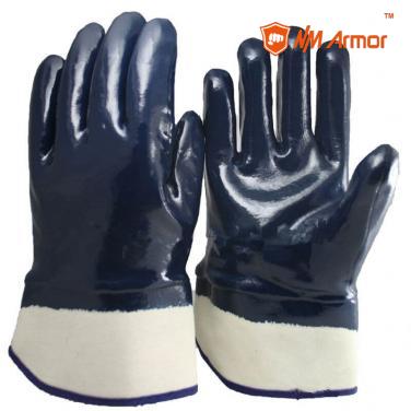 EN388:4111X high quality jersey liner Nitrile Coated oil proof Safety glove-NBR4530-HQ