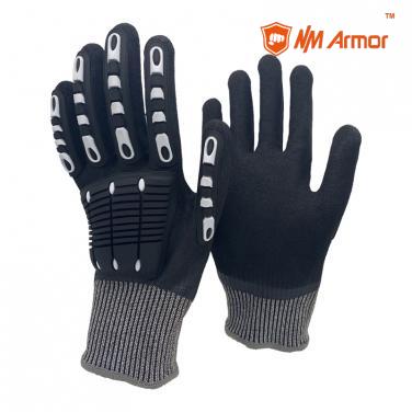 ANSI Cut 5 Impact Wholesale Double Coated Mechanic Nitrile Hand Glove- DY1359DCAC-W