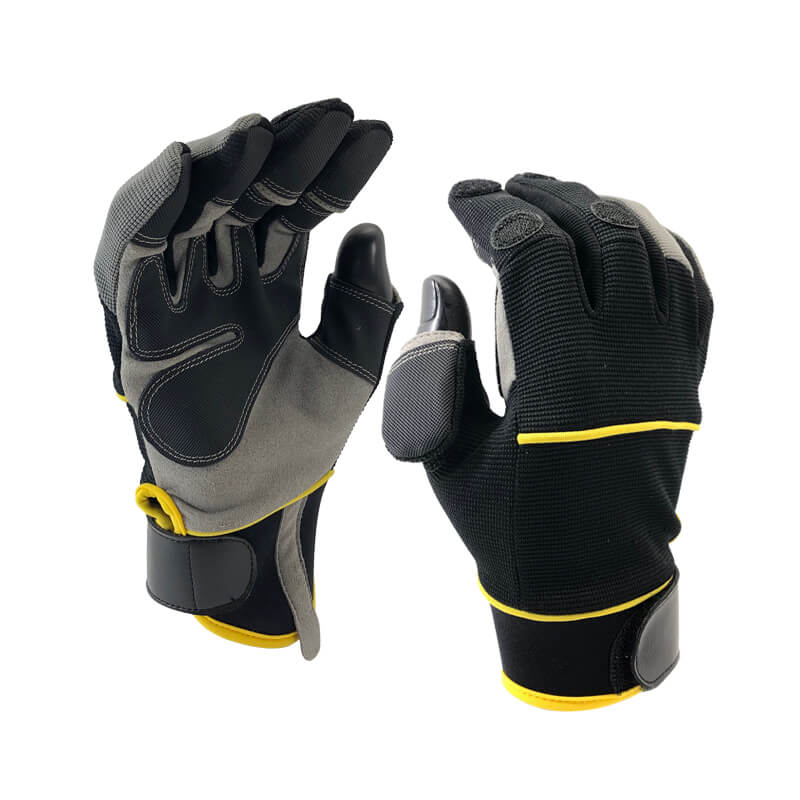 Anti-Vibration Padding Synthetic Leather Gloves-SP001
