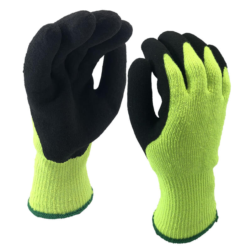 Nitrile Sandy Nitrile Winter Hand Gloves-NY0075S