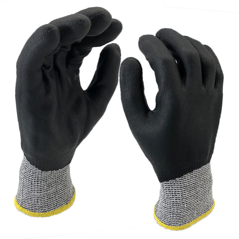 Oil Field Fully Coated Nitrile Cut Resistant Hand Gloves - DY1359-BLK