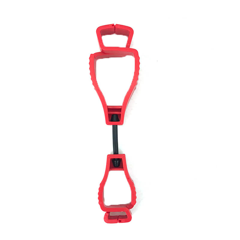 Red plastic glove holder clip-GLCL-RD