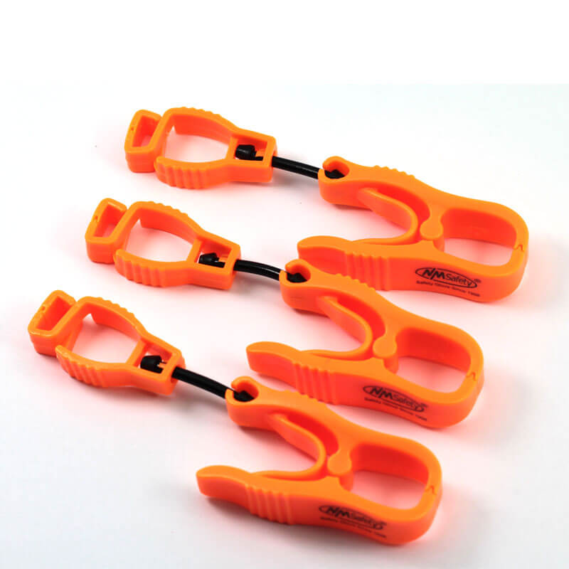 Plastic work gloves clip holder orange-GLCL002-OR